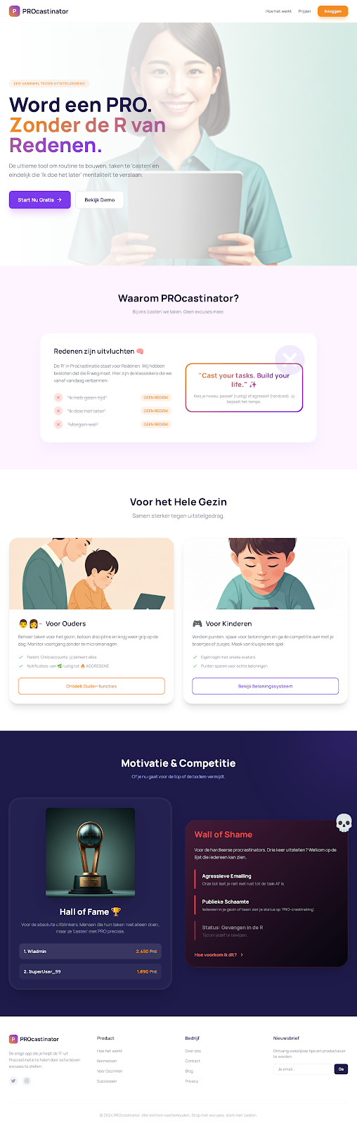 PROcastinator preview